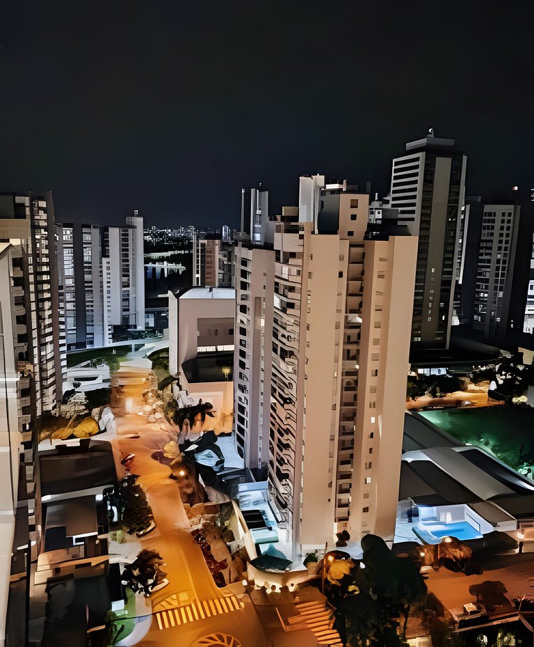 Gleba Palhano • Incrível Vista | Suíte e Sacada