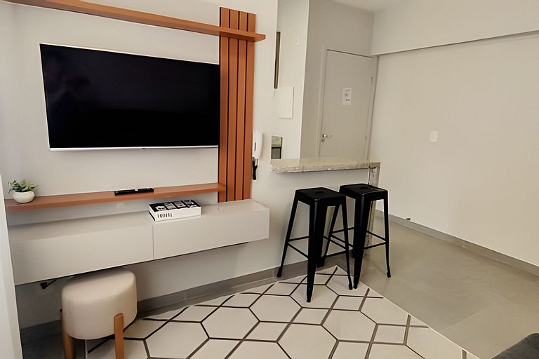 Apto com Wi-fi e garagem