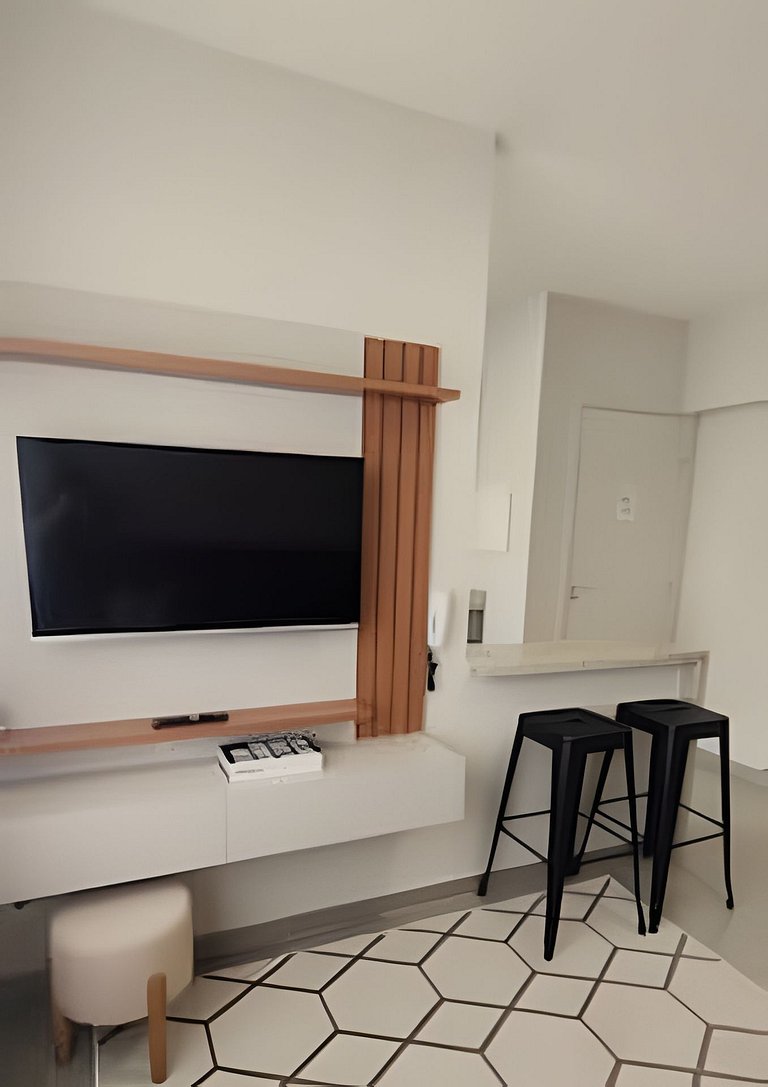 Apto 2 qtos com wi-fi e garagem