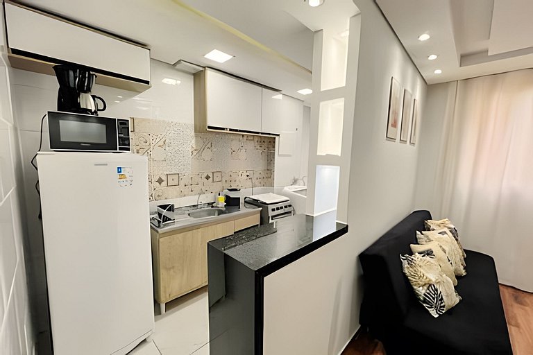Apto 2 quartos com garagem!