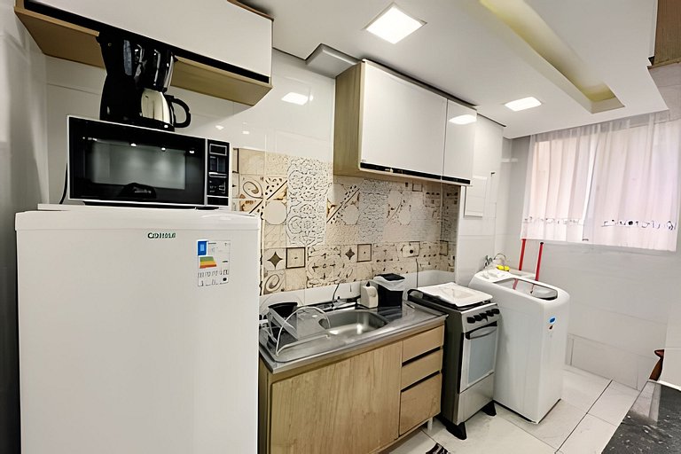 Apto 2 quartos com garagem!