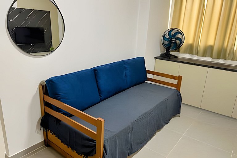 Apto central com cama hospitalar
