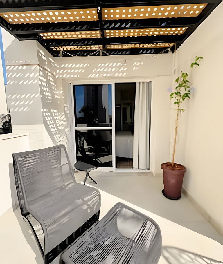 Garden Luxuoso com espaço ao ar livre I Palhano