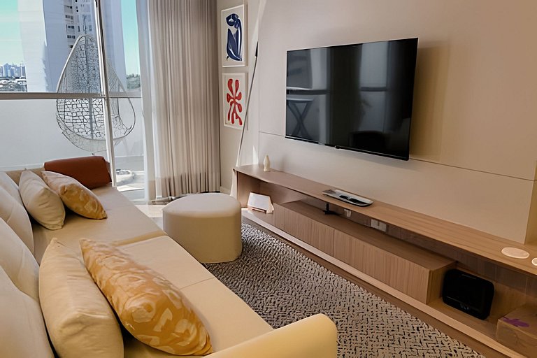 Garden Luxuoso com espaço ao ar livre I Palhano