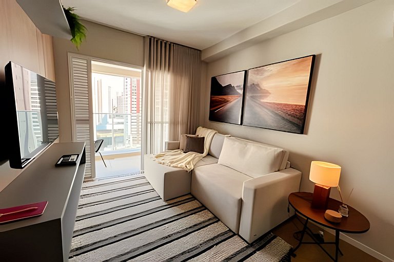 Luxo e conforto com vista espetacular / 2 quartos