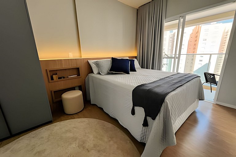 Luxo e conforto com vista espetacular / 2 quartos