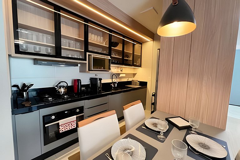 Luxo e conforto com vista espetacular / 2 quartos