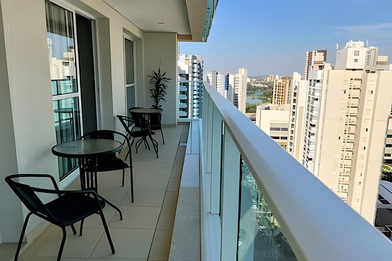 Luxo e conforto com vista espetacular / 2 quartos