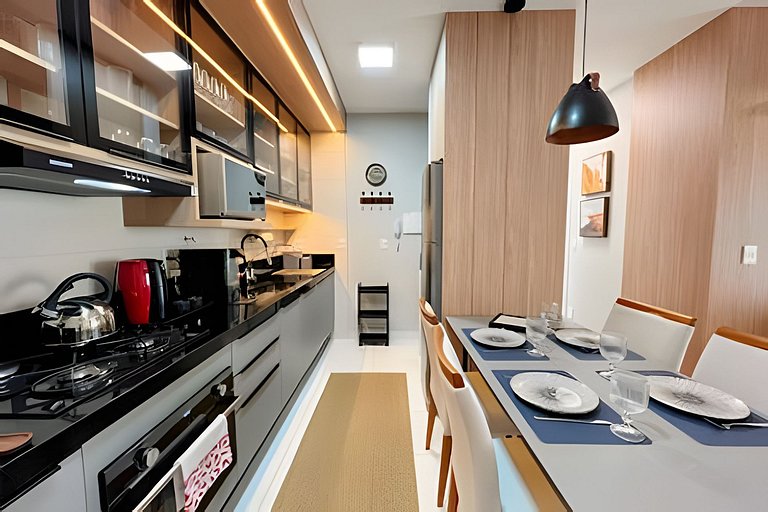 Luxo e conforto com vista espetacular / 2 quartos