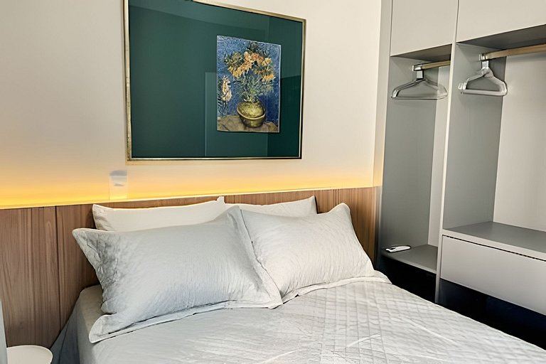 Luxo e conforto com vista espetacular / 2 quartos