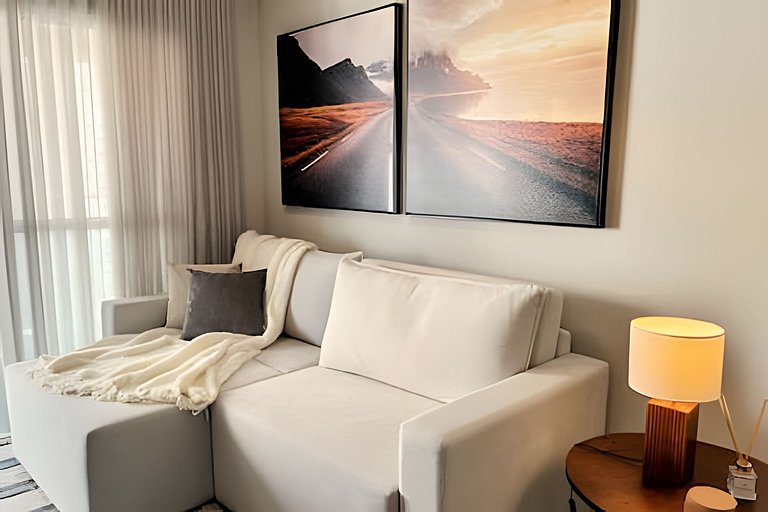 Luxo e conforto com vista espetacular / 2 quartos