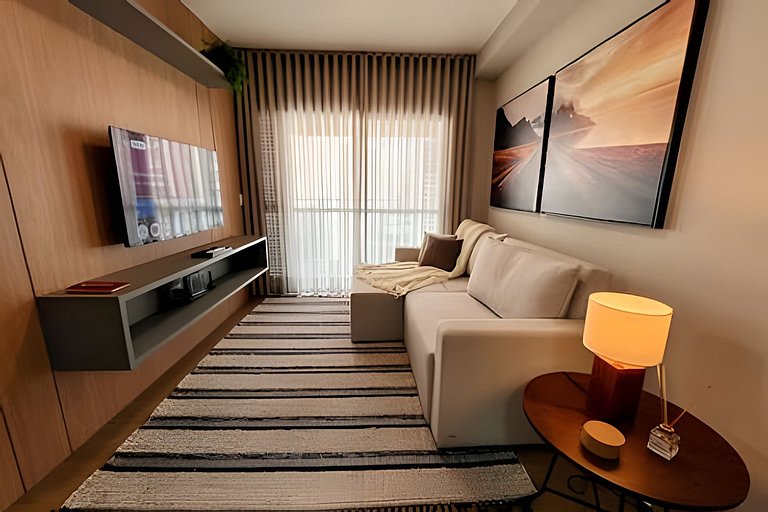 Luxo e conforto com vista espetacular / 2 quartos
