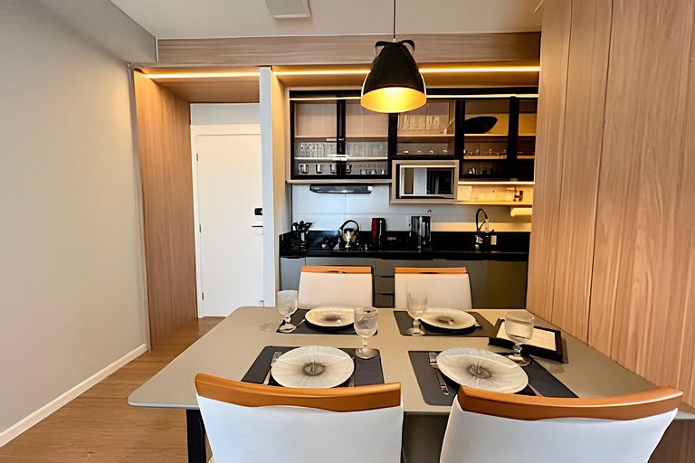 Luxo e conforto com vista espetacular / 2 quartos
