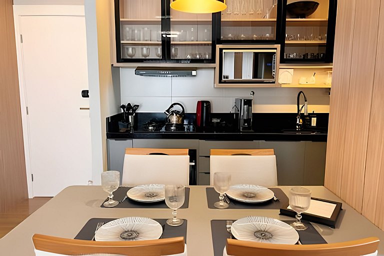 Luxo e conforto com vista espetacular / 2 quartos