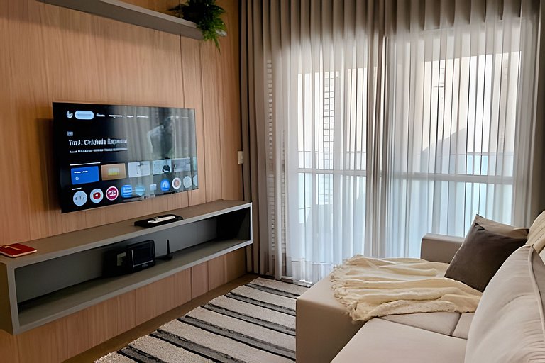 Luxo e conforto com vista espetacular / 2 quartos
