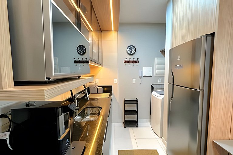 Luxo e conforto com vista espetacular / 2 quartos