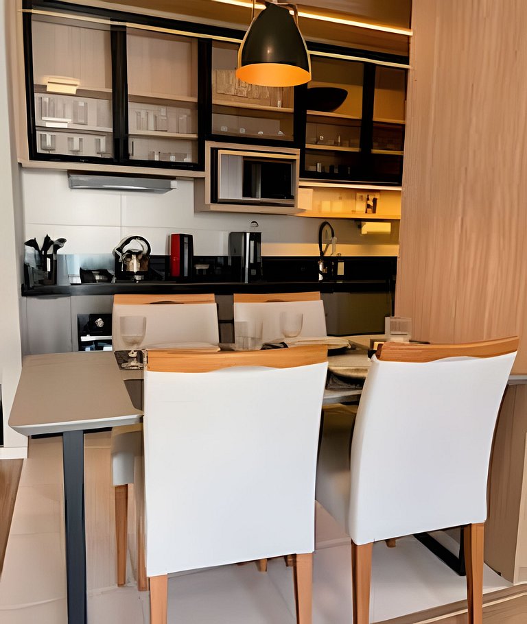 Luxo e conforto com vista espetacular / 2 quartos