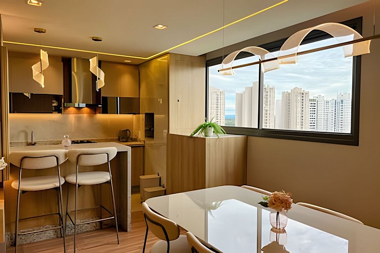 Apto 2 quartos em frente ao Shop Catuai