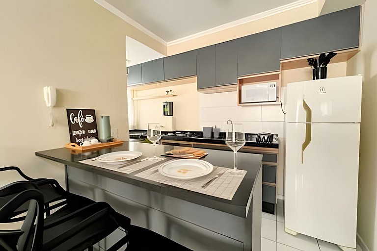 Apto aconchegante próx. ao estádio do café