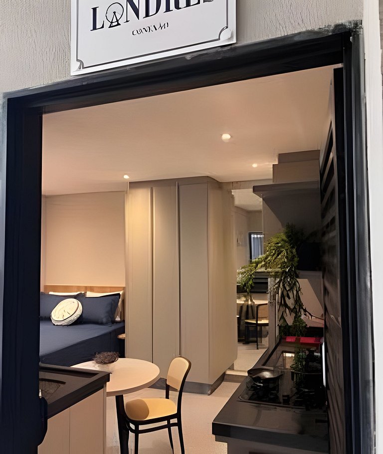 Studio Contemporâneo com Charme Londrino