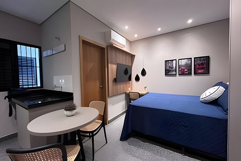 Studio Contemporâneo com Charme Londrino