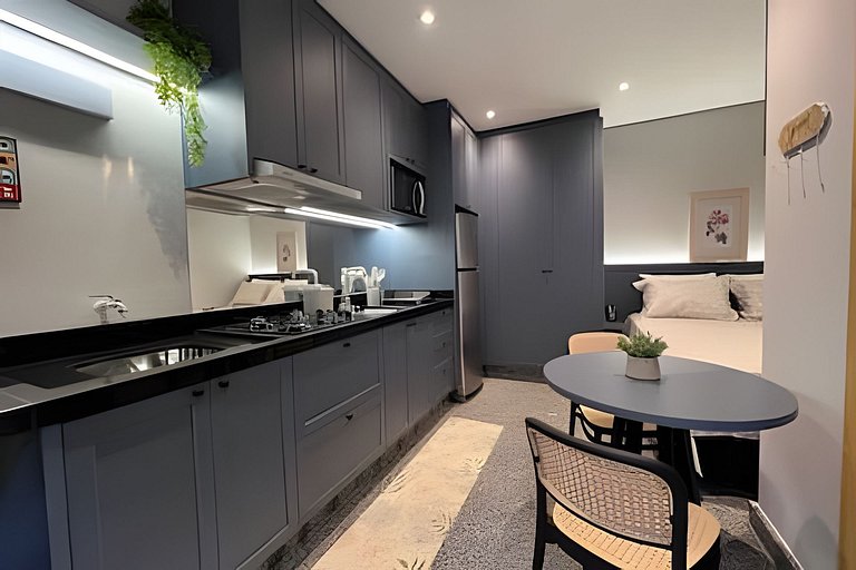 Studio Aconchegante com Atmosfera Parisiense