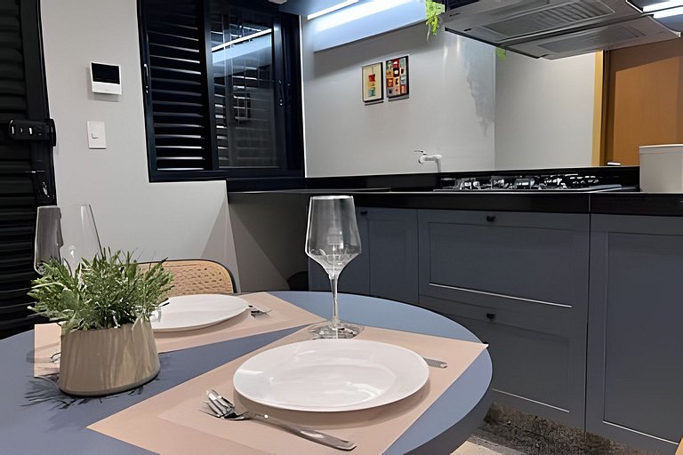 Studio Aconchegante com Atmosfera Parisiense