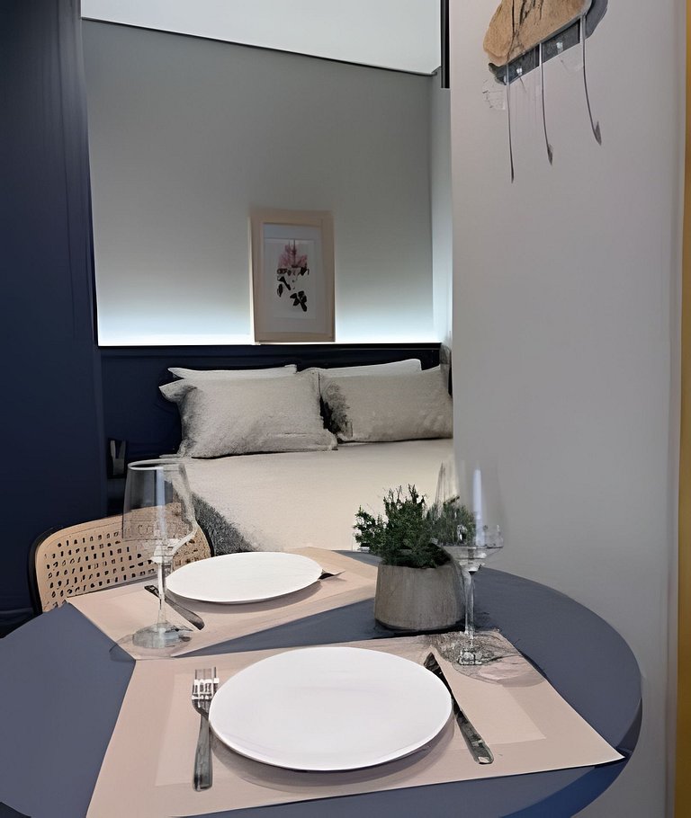 Studio Aconchegante com Atmosfera Parisiense