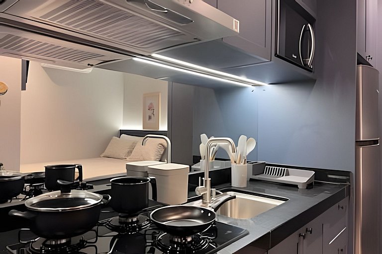Studio Aconchegante com Atmosfera Parisiense