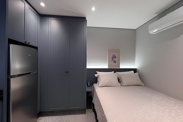 Studio Aconchegante com Atmosfera Parisiense