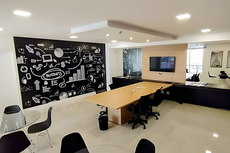 Memphis Design • Apto Climatizado | Gleba Palhano